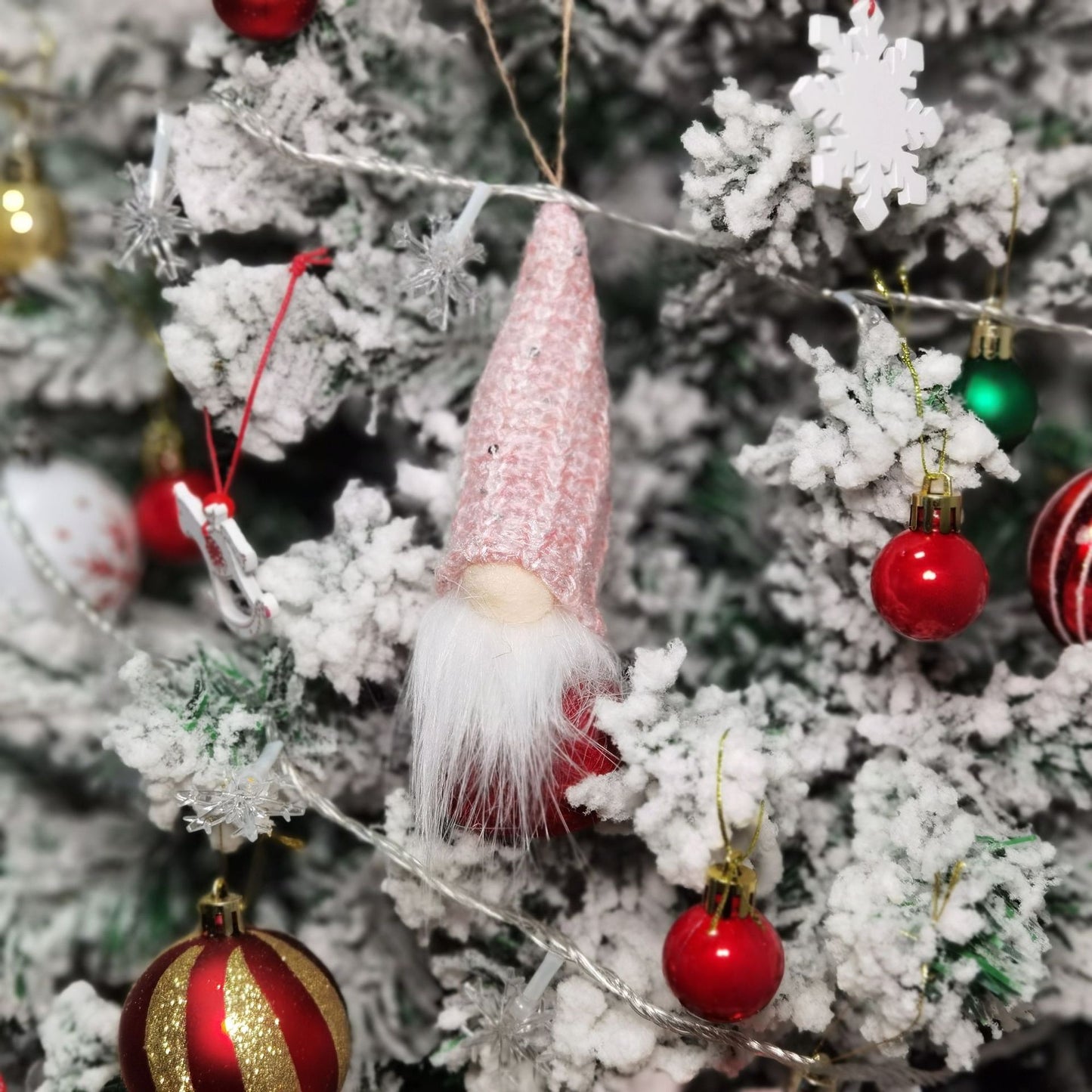 Wool Christmas Ornaments & Faceless Dwarf Plush - Rudolf Gifts & Festive Decorations