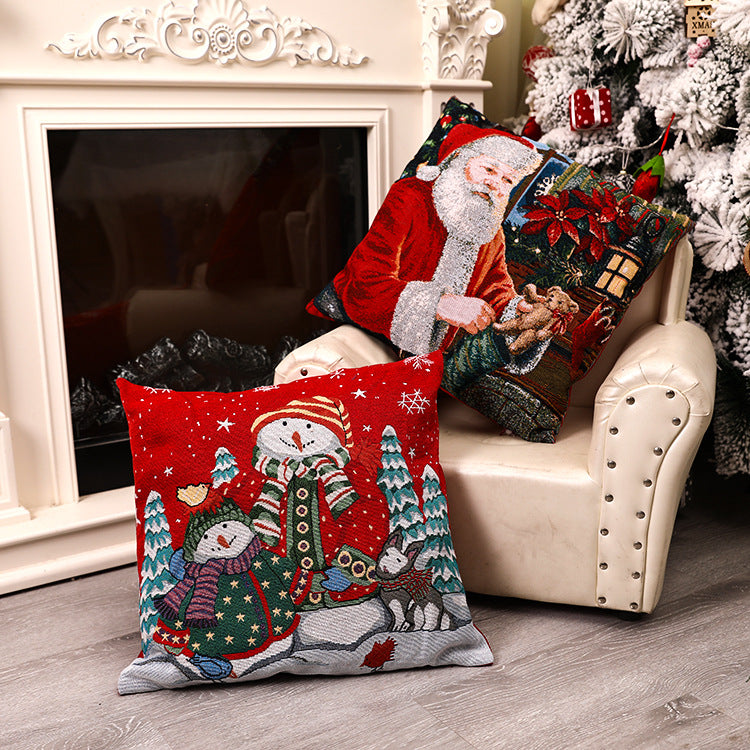 European & American Style Christmas Pillow Covers - Home & Window Decorations