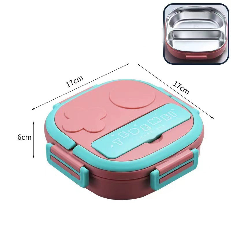 Stainless Steel Lunch Box Dinner Plate Robot Shaped