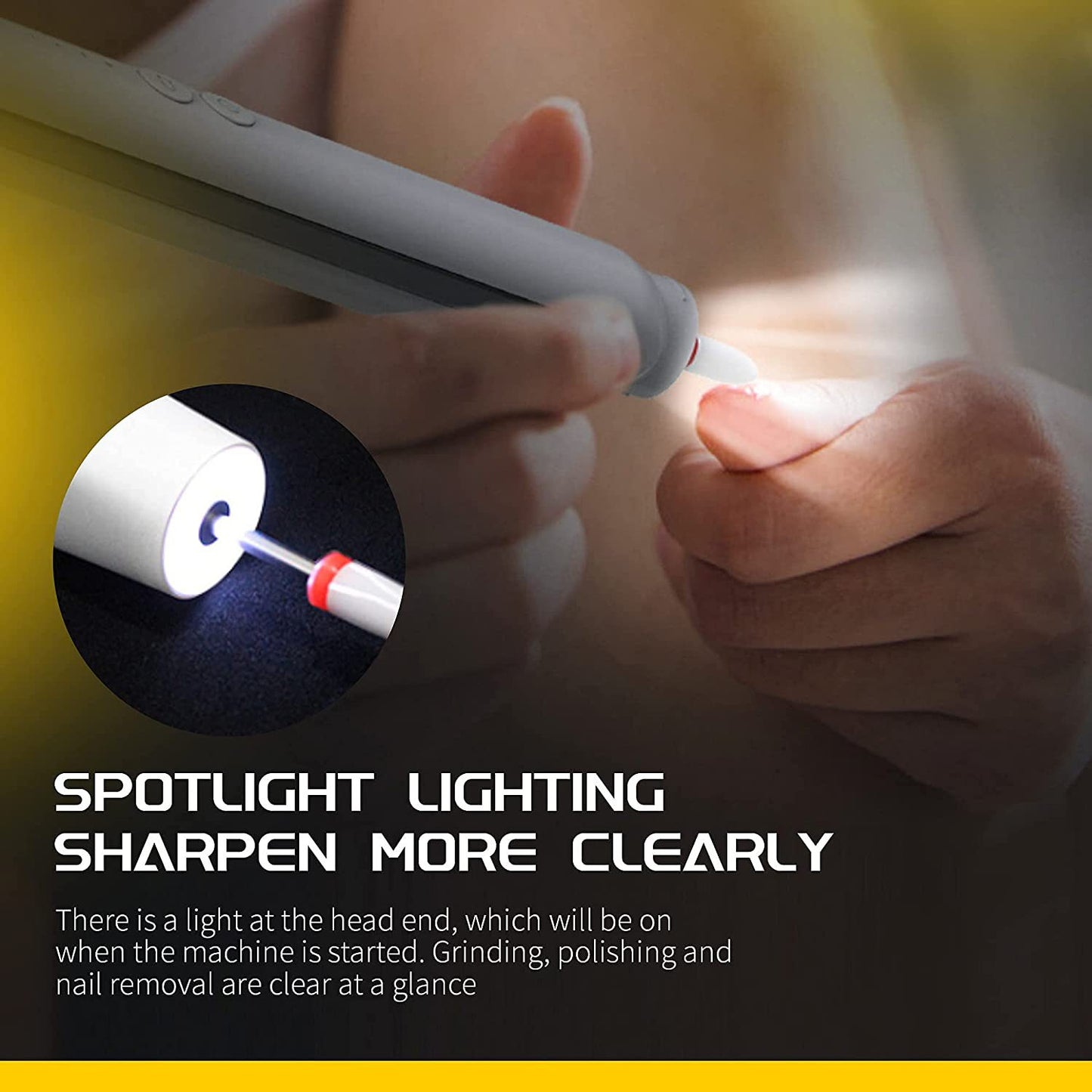 USB Rechargeable Manicure Instrument – Portable Electric Nail Polisher & Dead Skin Remover