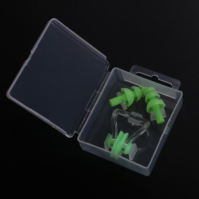 Silicone Ear Plugs & Nose Clip Set for Swimming – Waterproof Boxed Suit