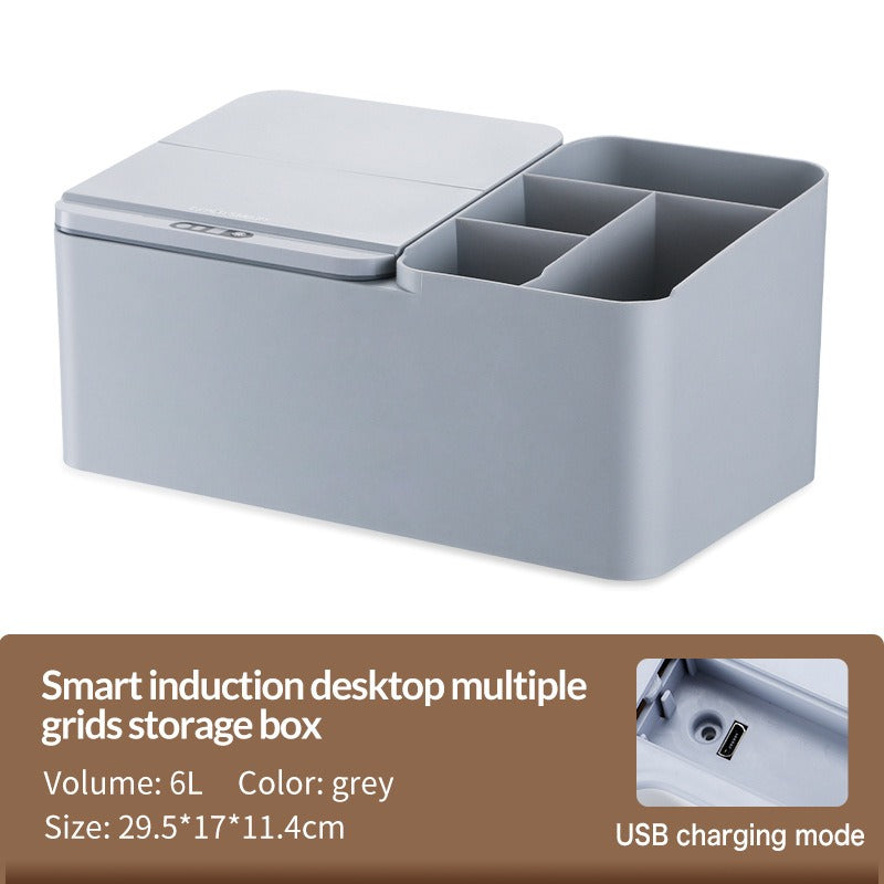 Inductive Electric Desktop Storage Box – Smart Jewellery & Skincare Organiser