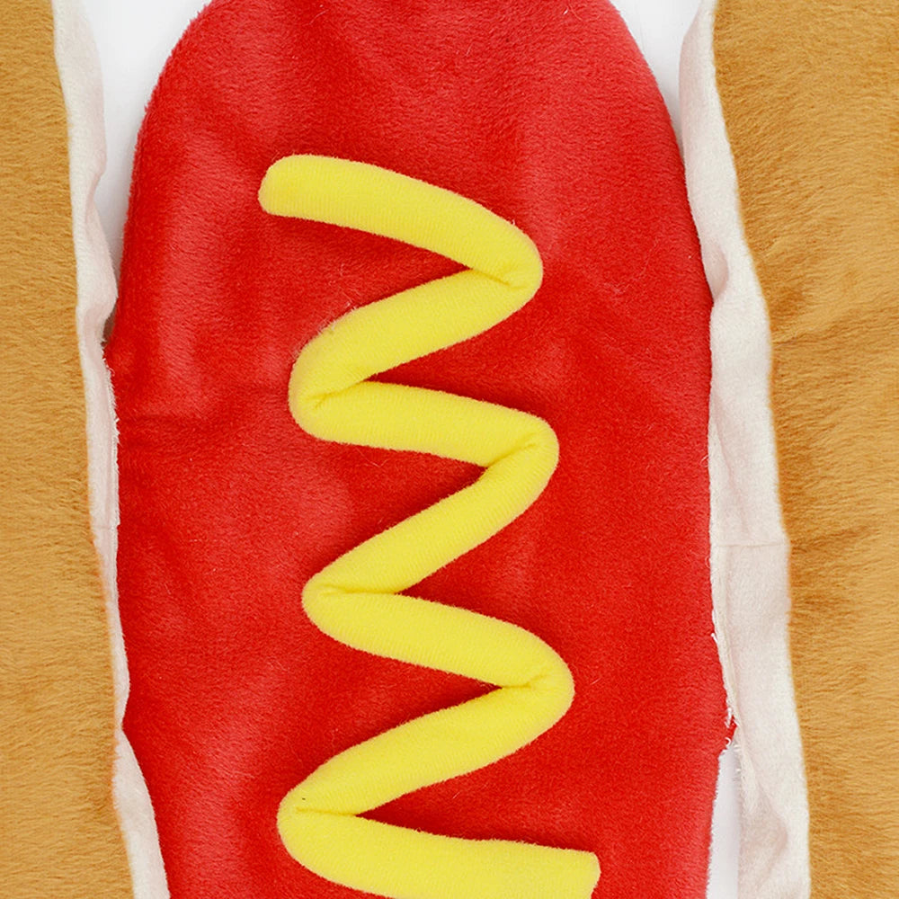 Funny Sausage Dog Costume - Hot Dog Pet Clothes for Halloween & Christmas