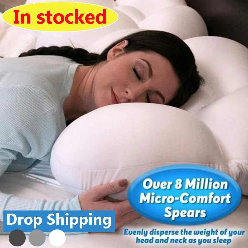 All-round sleep pillow egg sleeper memory foam butterfly shaped orthopedic neck pillow for pain relief and comfort