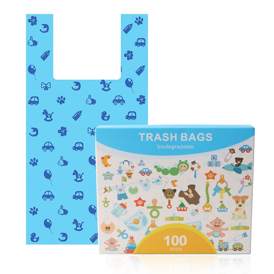 Biodegradable vest style dog poop bags eco-friendly pet garbage bags
