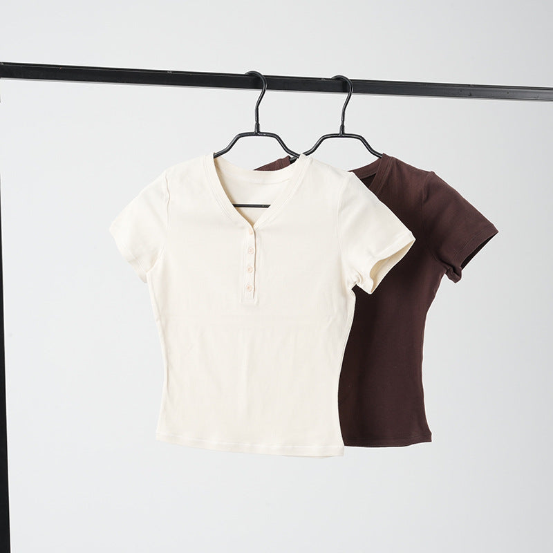 Soft eco-friendly short sleeve T-shirt sports top breathable and lightweight