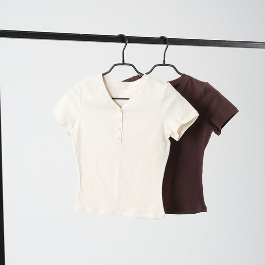 Soft eco-friendly short sleeve T-shirt sports top breathable and lightweight