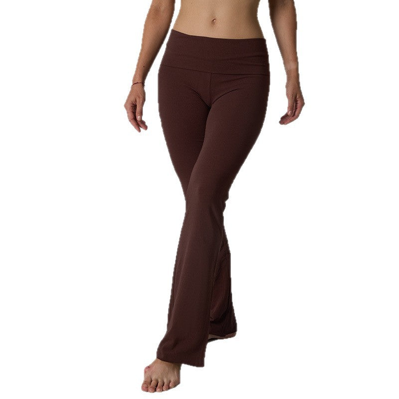 Women’s high waist eco-friendly lounge trousers loose yoga pants breathable and comfortable