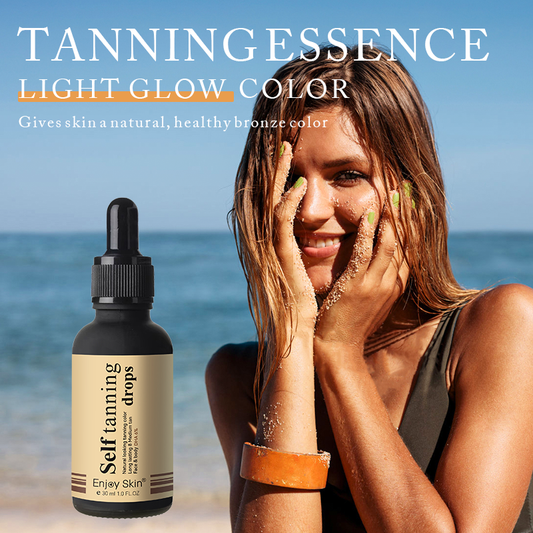 Enjoy Skin organic self-tanning serum – sunless tanner solution drops for natural bronze glow