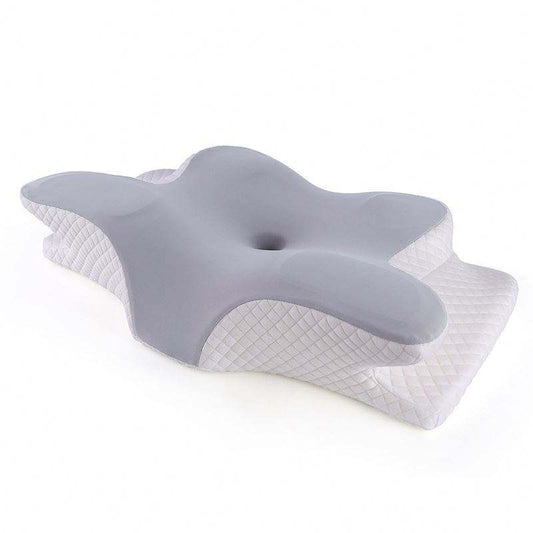 Ergonomic cervical orthopedic contour memory foam pillow for sleeping and neck pain relief