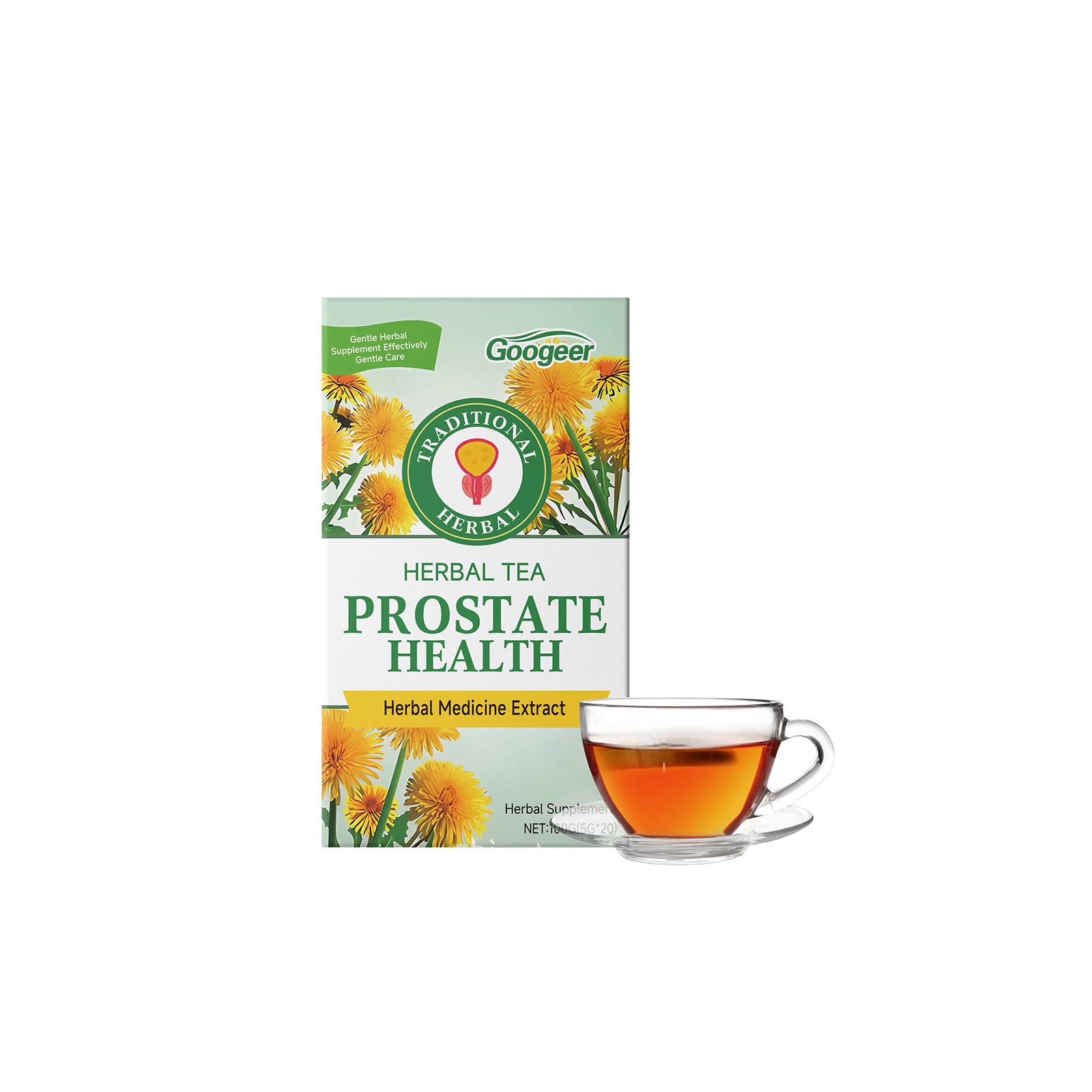 Googeer Herbal Prostate Health Tea – natural body treatment to support prostate wellness and men’s health