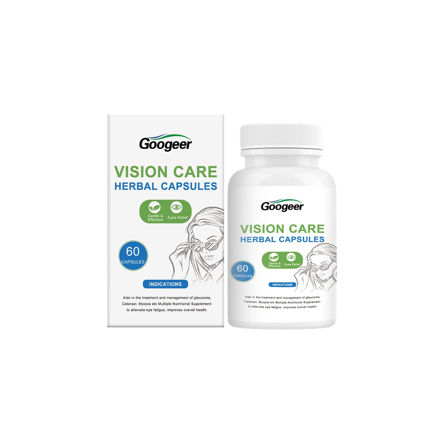 Googeer vision relief capsules – herbal vision care capsules for body treatment
