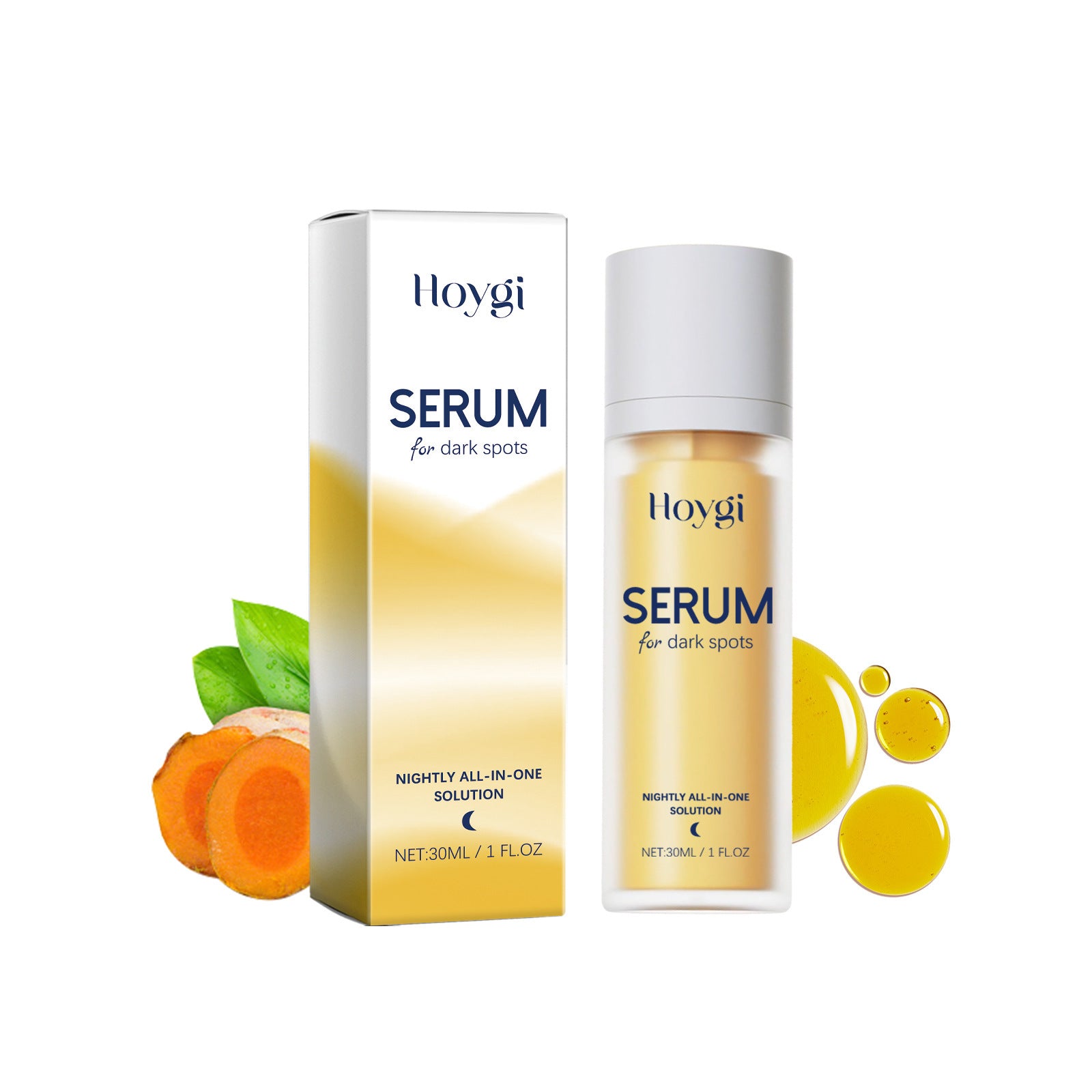 Hoygi facial brightening serum – moisturizing essence to smooth, lighten spots and improve skin tone