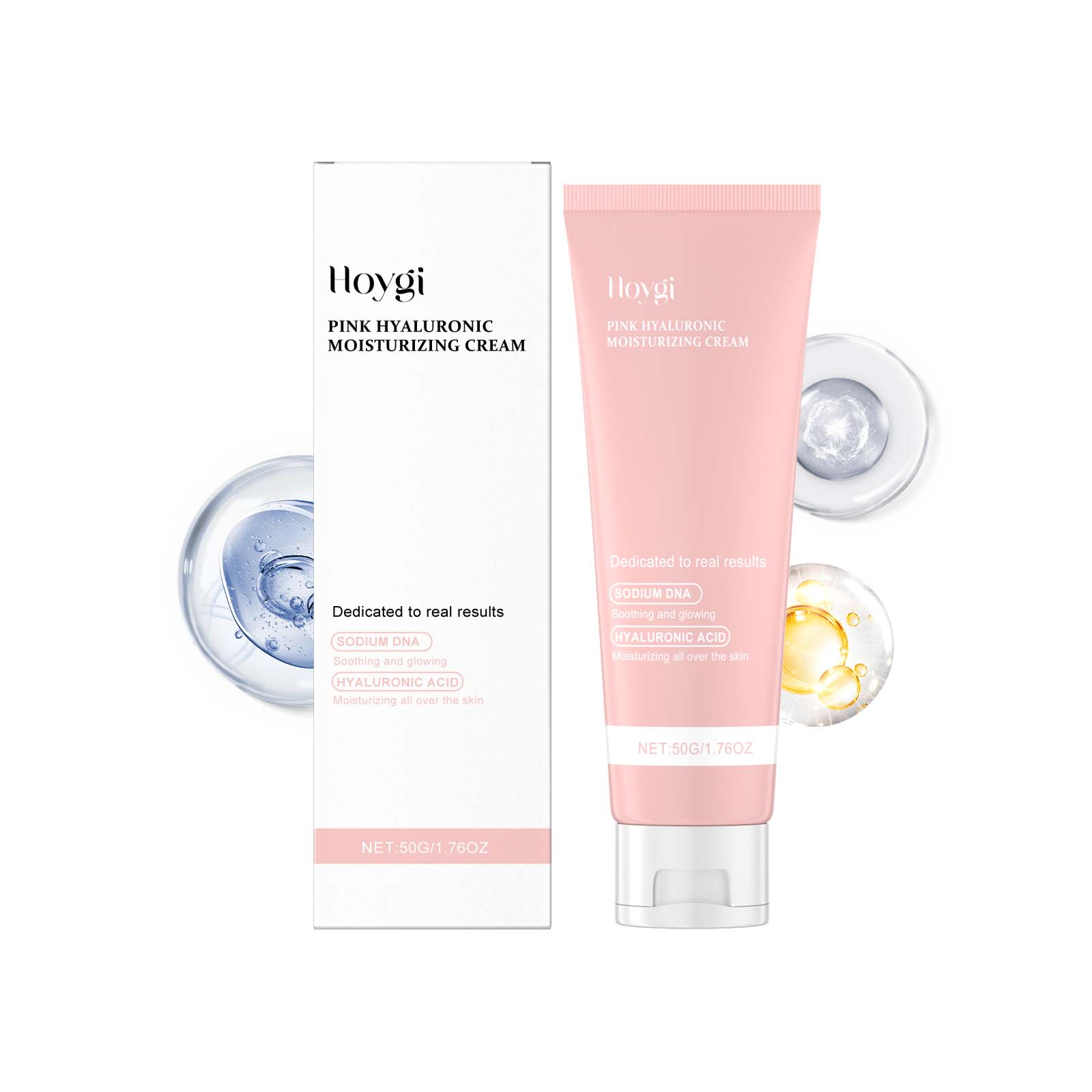Hoygi Hyaluronic Acid Moisturizer – gentle hydrating cream to nourish, brighten and smooth facial skin
