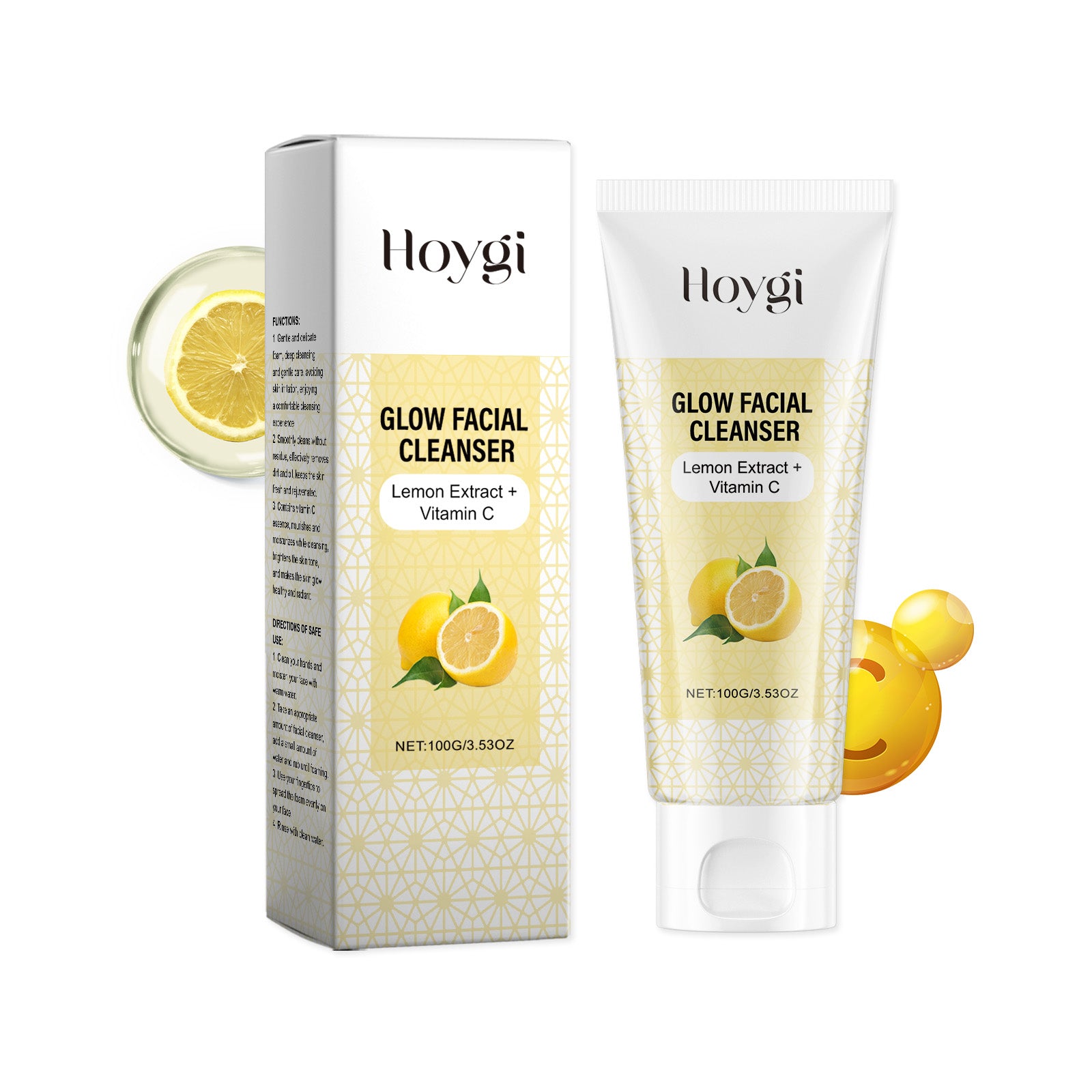 Hoygi Vitamin C cleanser – gentle brightening face wash for hydration and daily skin care