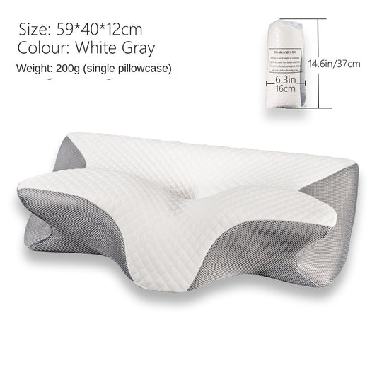 Memory foam pillow case soft removable washable breathable cover