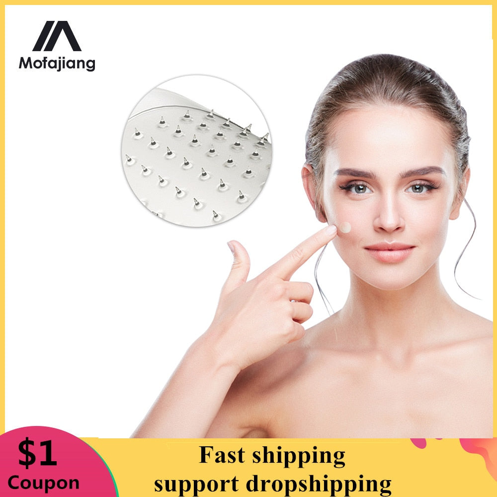 Translucent microneedle pimple patch for fast acne treatment