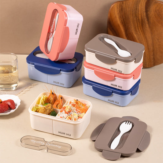 Japanese style simple portable compartment lunch box – microwaveable bento box