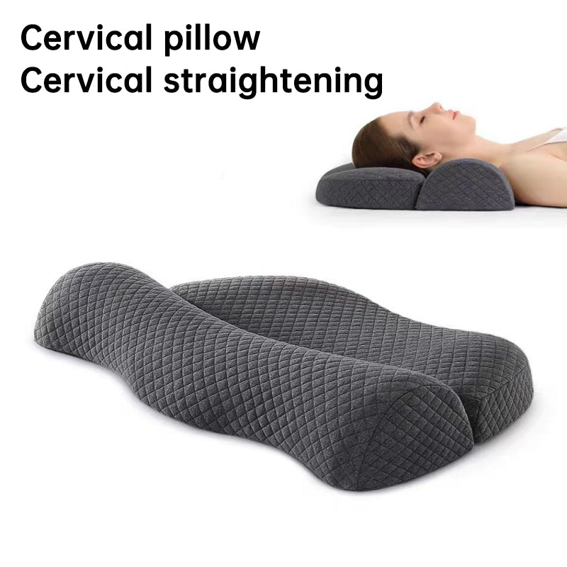 Ergonomic cervical memory foam pillow for side sleeping and neck pain relief