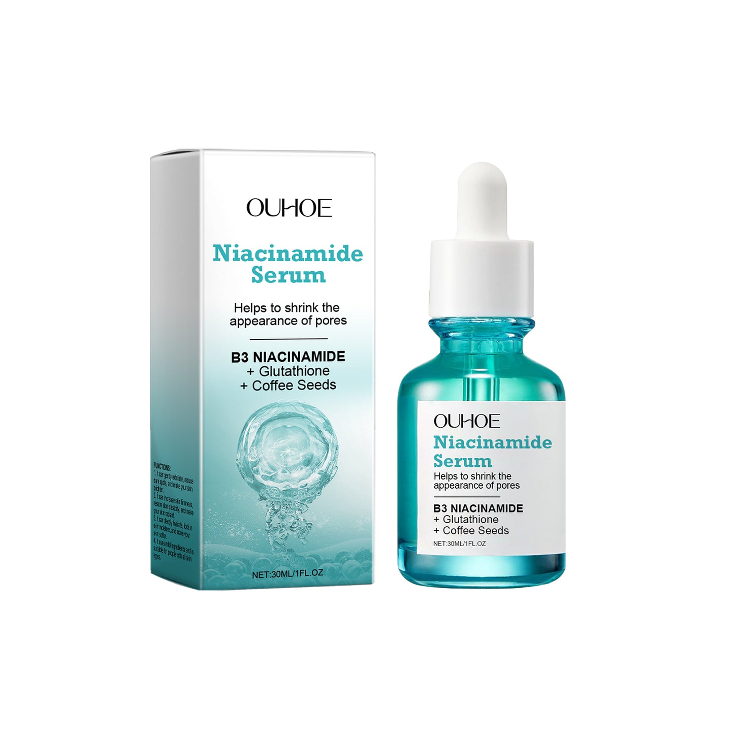 Nicotinamide Brightening Serum – hydrating and nourishing essence to brighten and moisturise facial skin