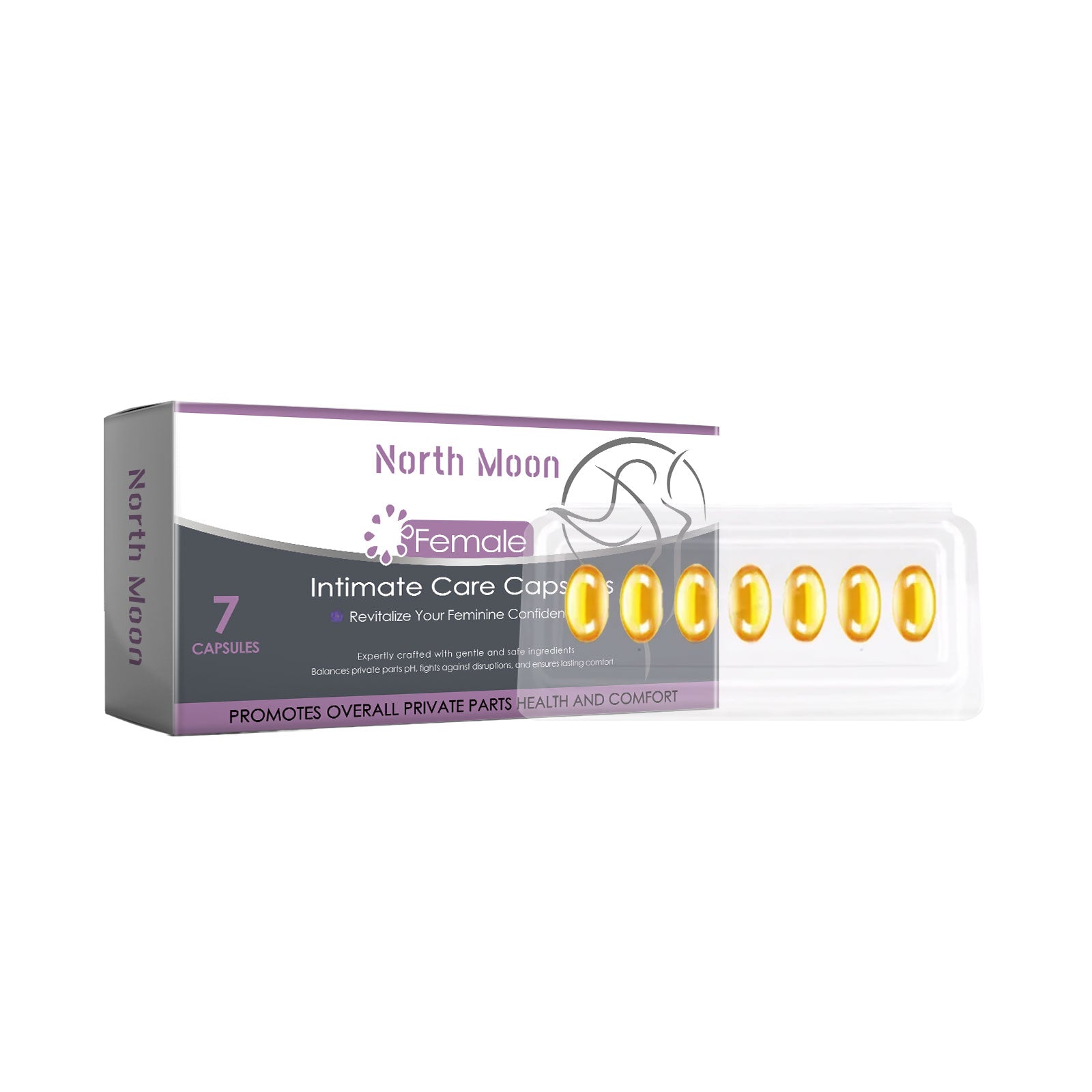 North Moon women’s body care capsules – gentle moisturizing daily refreshing comfort capsules