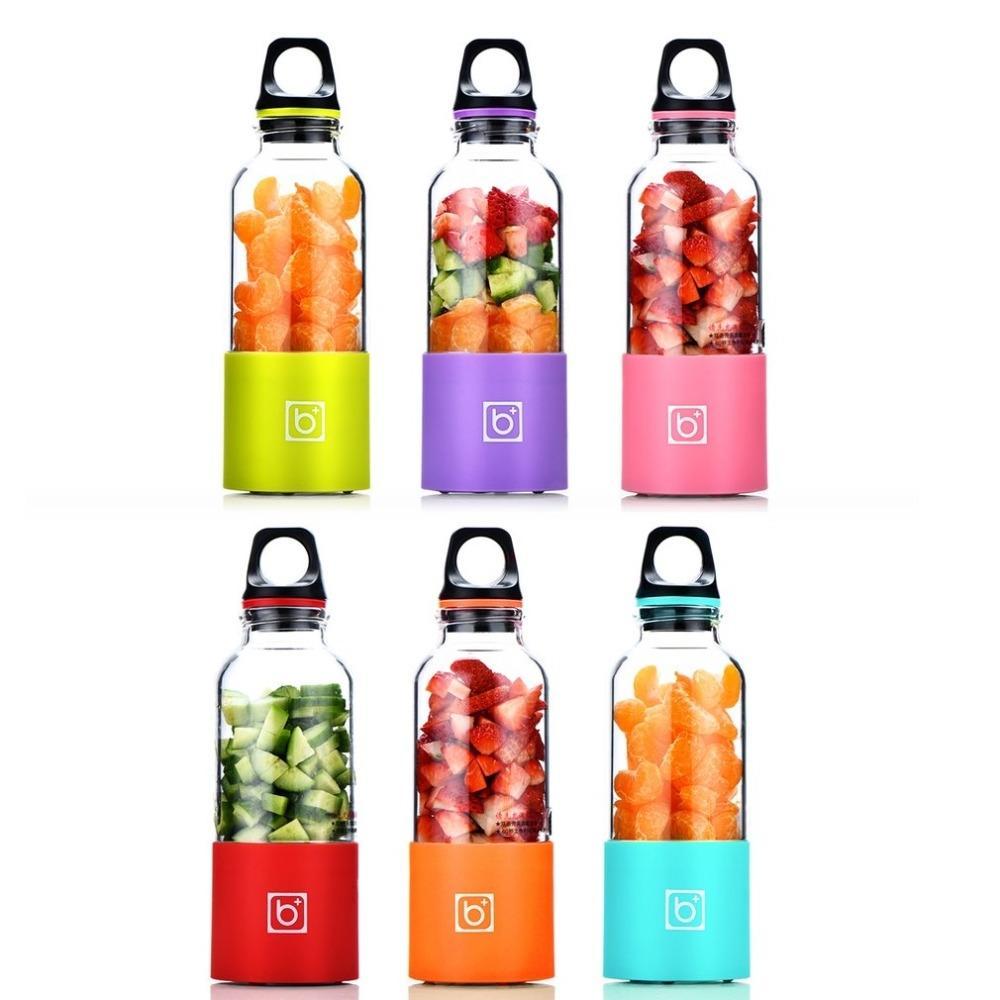 Portable electric juicer cup USB rechargeable mini blender for smoothies and juice