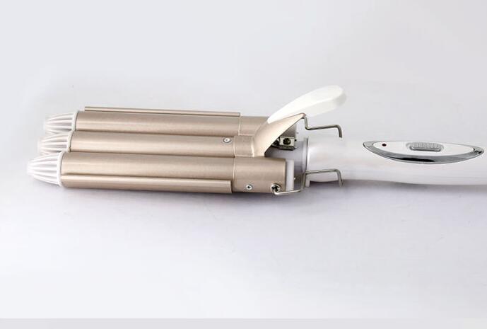High quality professional ceramic triple barrel hair curler hair waver styling tool 110–220V