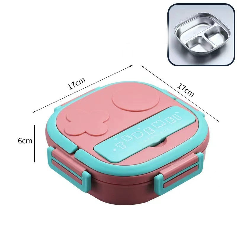 Stainless steel robot shaped lunch box dinner plate for kids and home meals