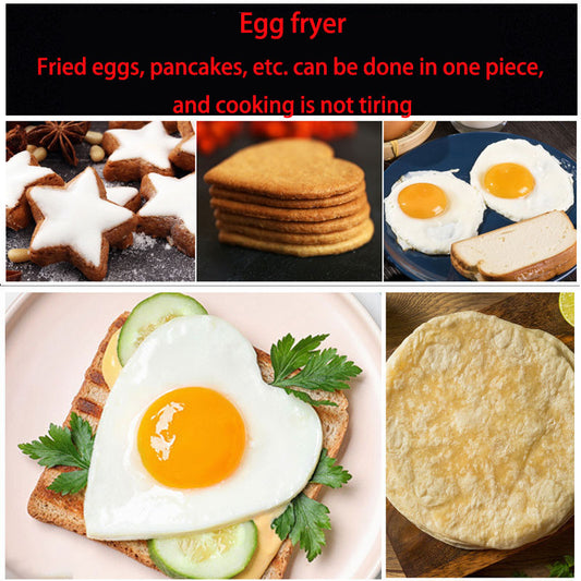 Reusable silicone omelette mold non-stick egg cooking ring kitchen tool