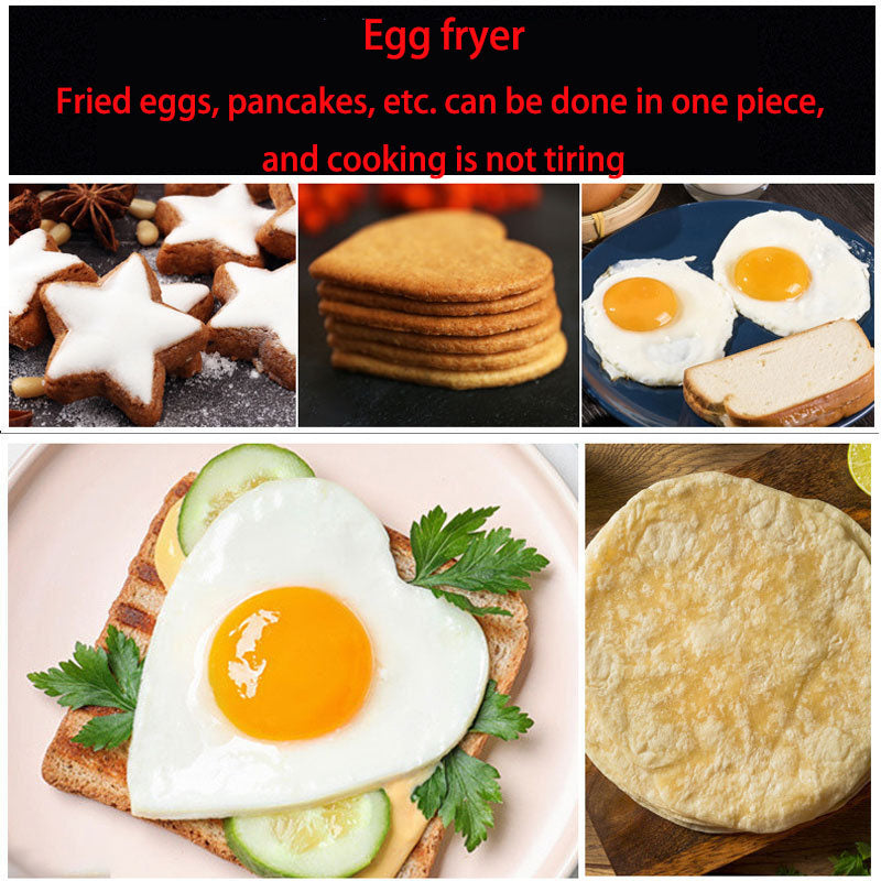 Reusable silicone omelette mold non-stick egg cooking ring kitchen tool