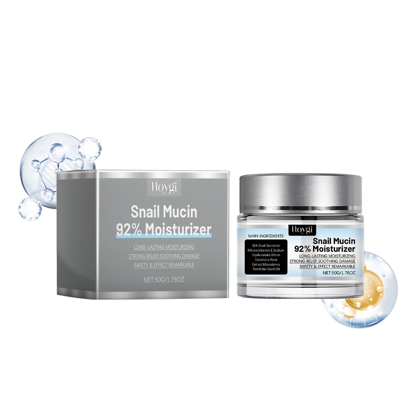 Snail moisturizer cream – nourishing and hydrating facial care to brighten dull, tired skin