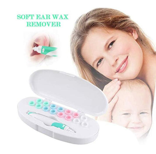 Ear wax removal tool with 16 spiral smart tips reusable earpick curette ear care cleaner