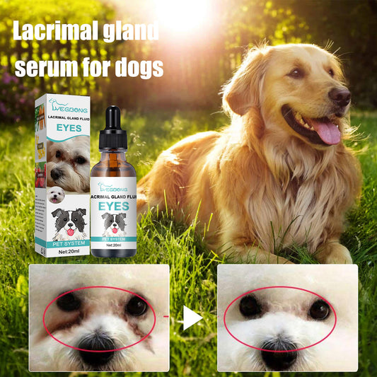 Tear duct serum for dogs and cats – topical eye tear stain remover pet care