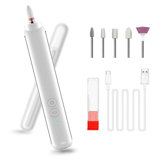 USB rechargeable portable electric nail polisher manicure tool and dead skin remover