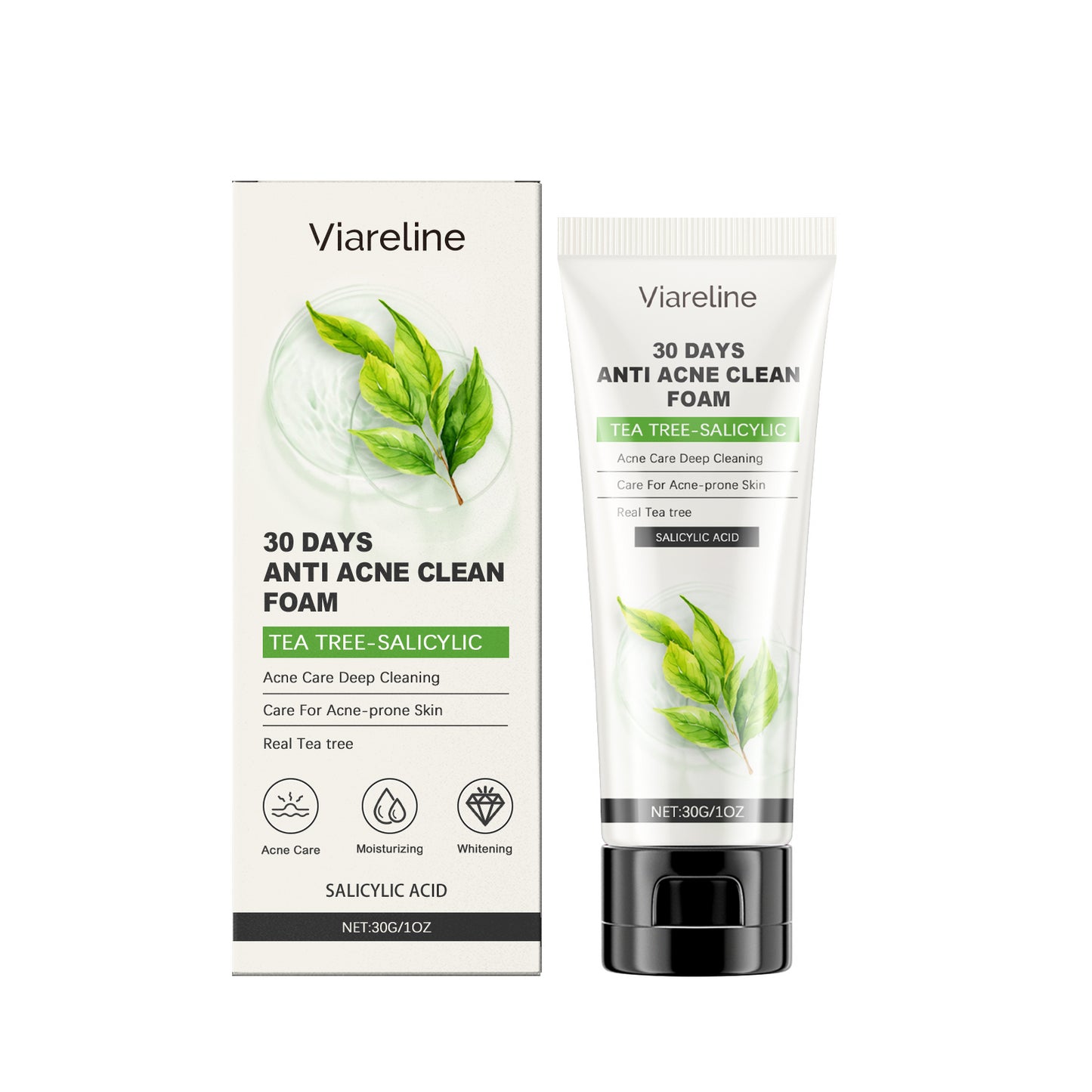 Viareline face cleanser – salicylic acid formula to refresh, cleanse and moisturize skin